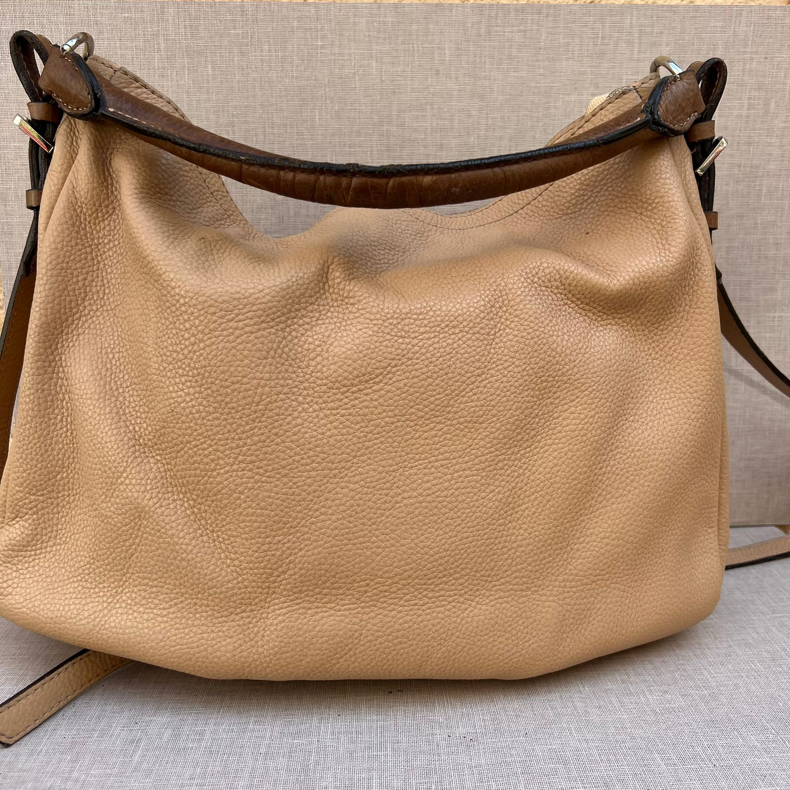 Tan Leather Shoulder Bag