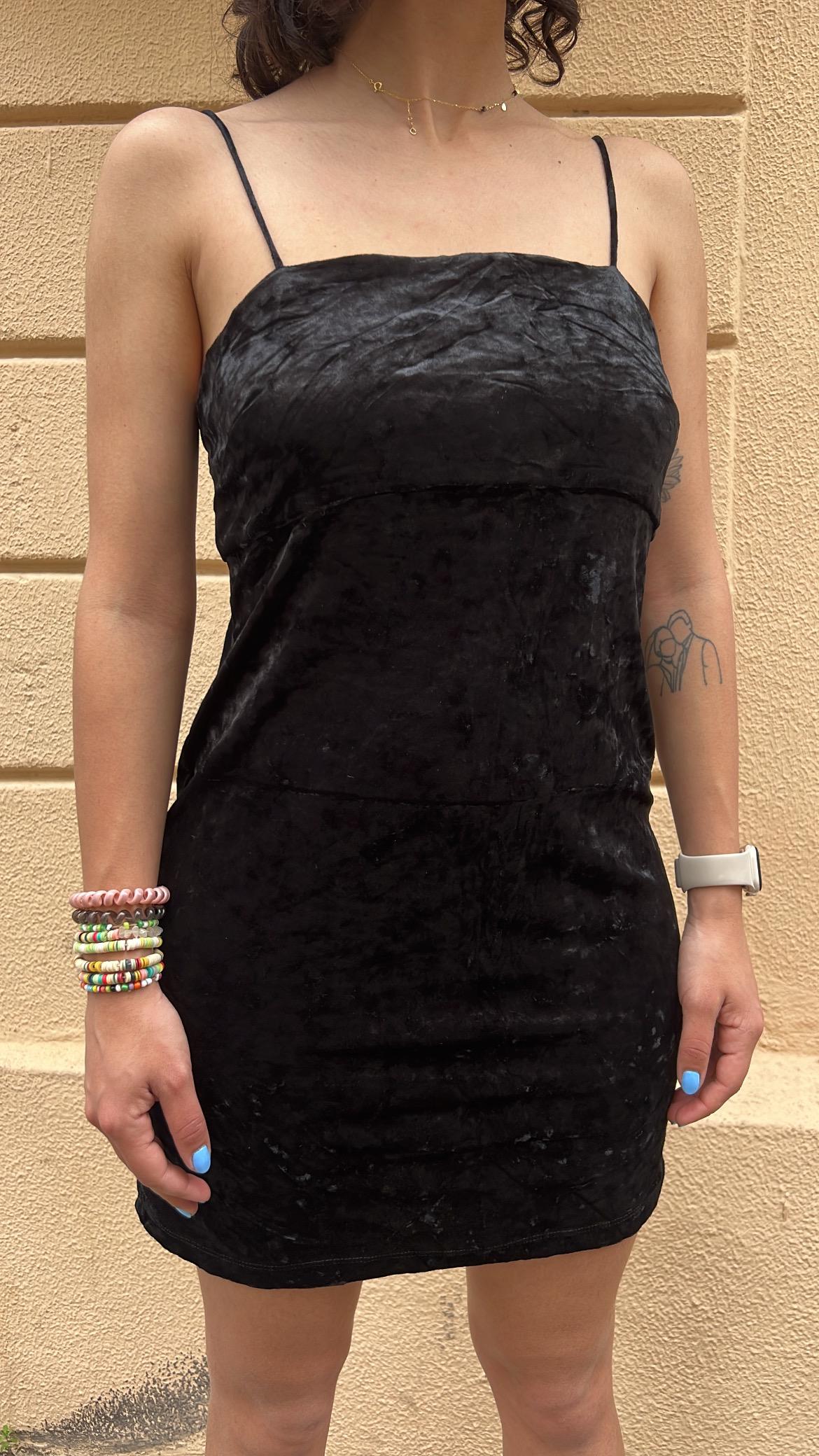 Crushed Velvet Mini Dress