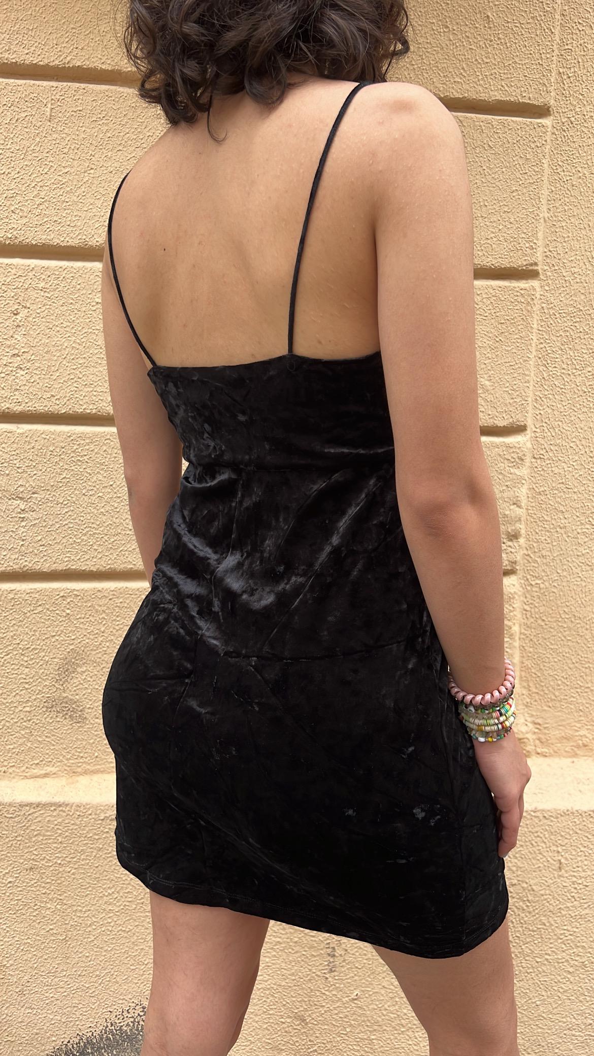Crushed Velvet Mini Dress