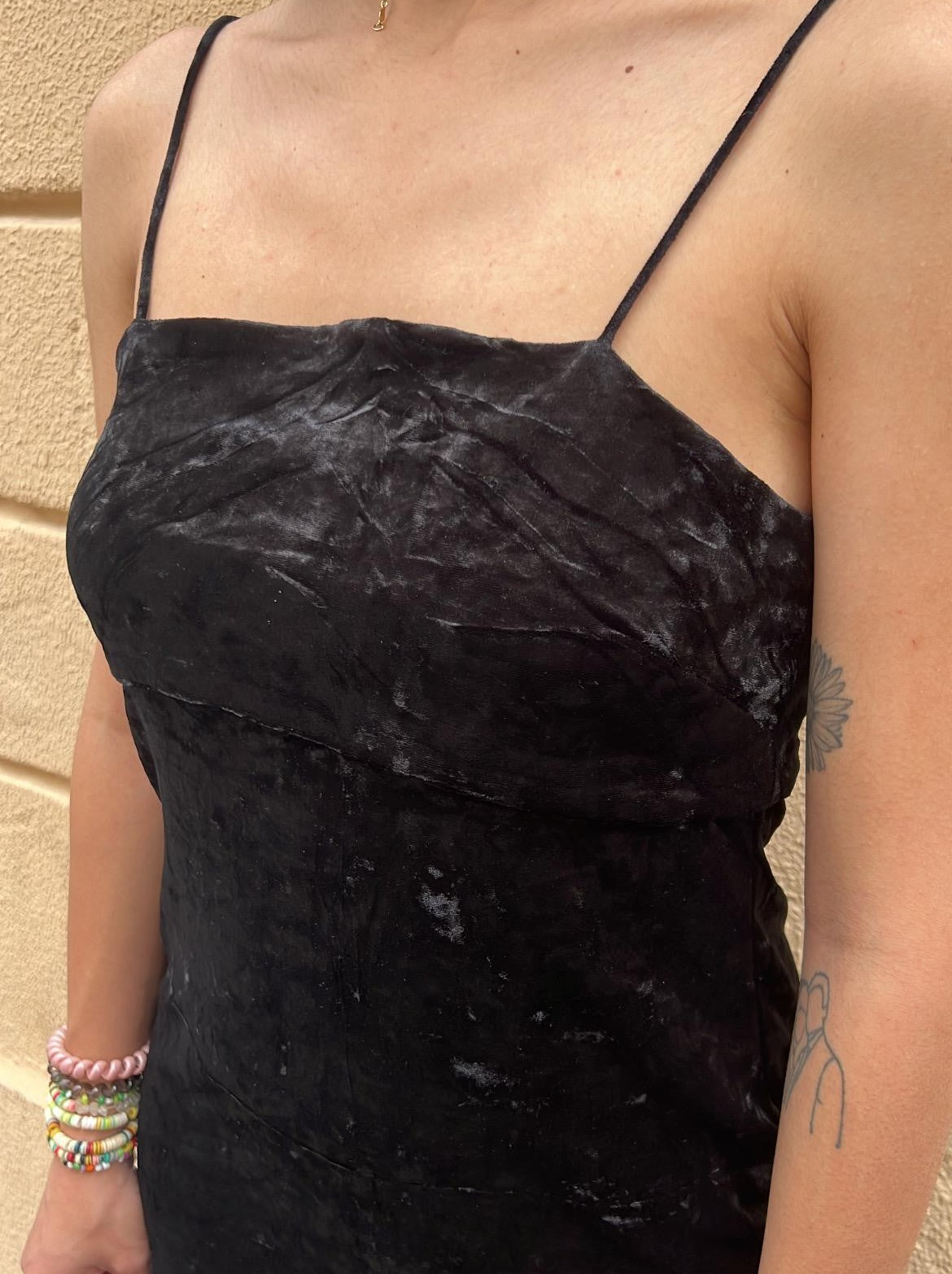 Crushed Velvet Mini Dress