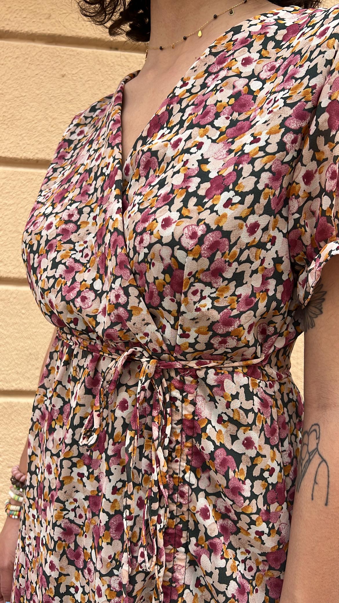 Ruffled Floral Dress