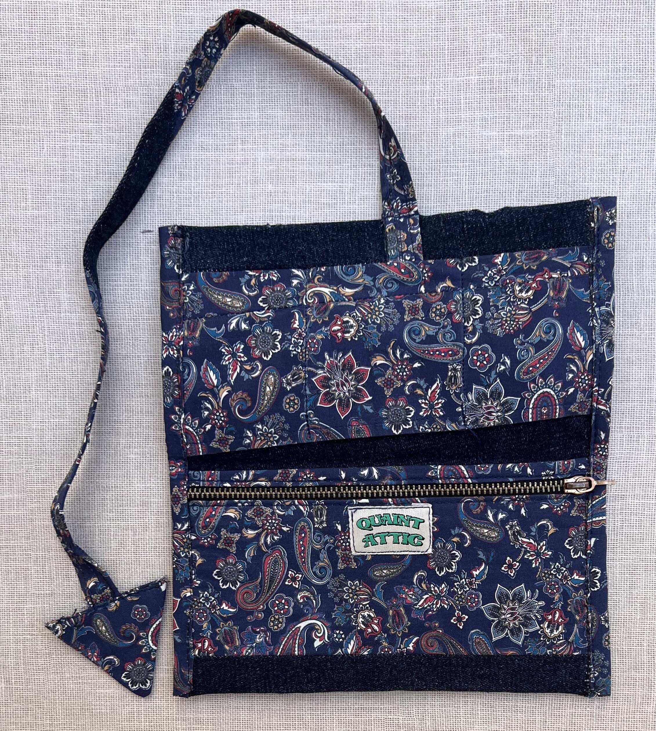 Dark Paisley Roll-up Tobacco Pouch
