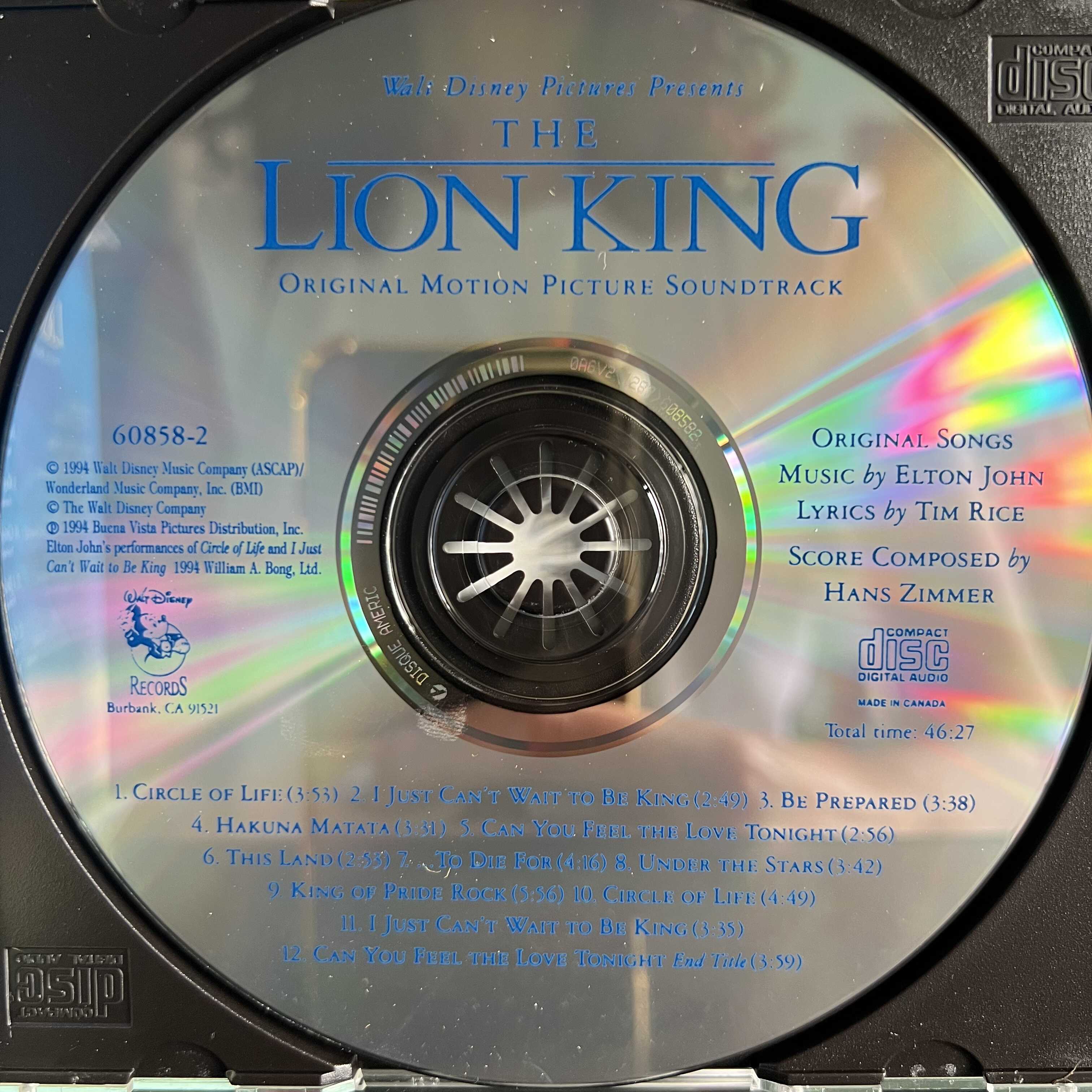The Lion King (Original Motion Picture Soundtrack)