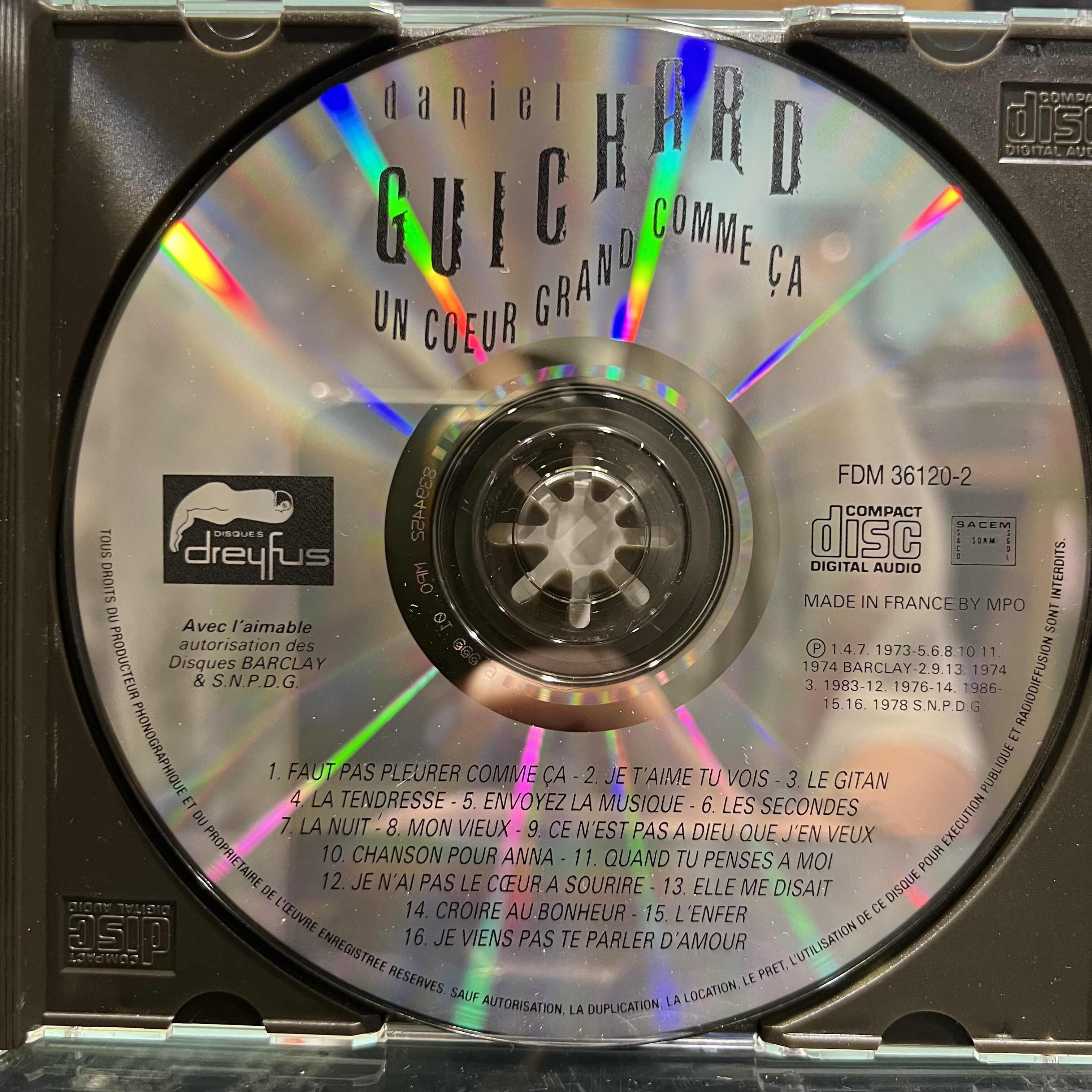 Daniel Guichard - Un Coeur Grand Comme Ca