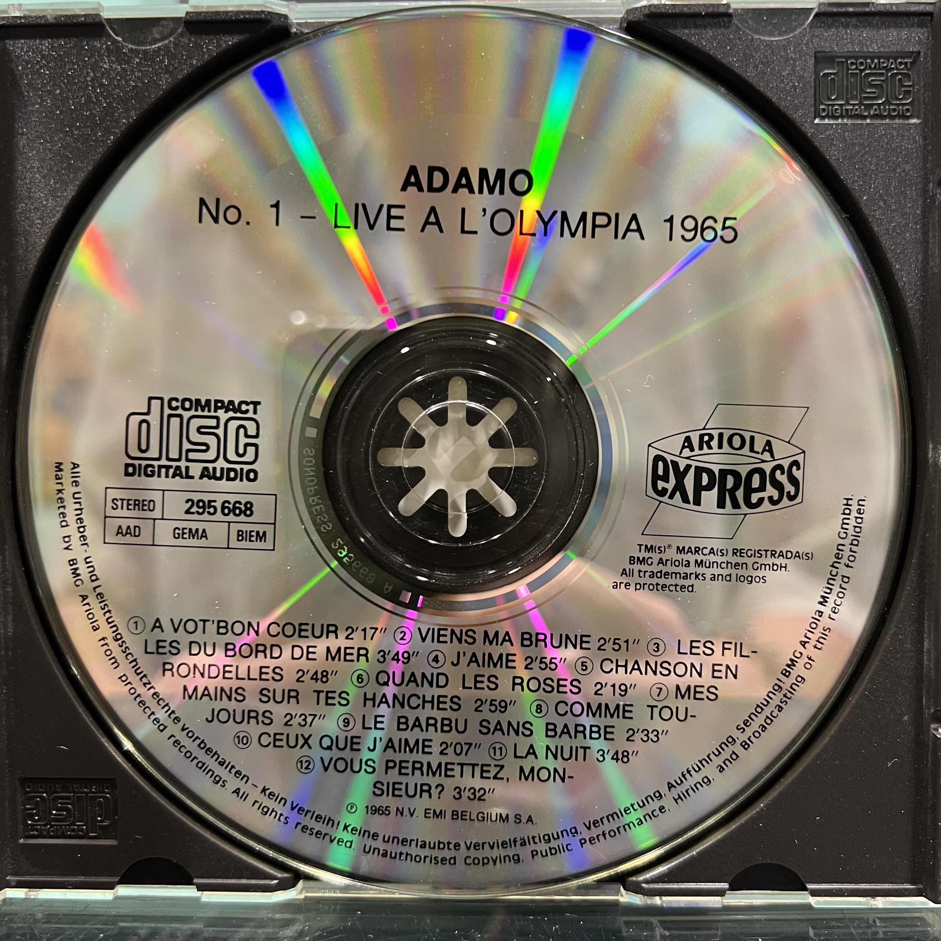 Adamo en Concert 1965