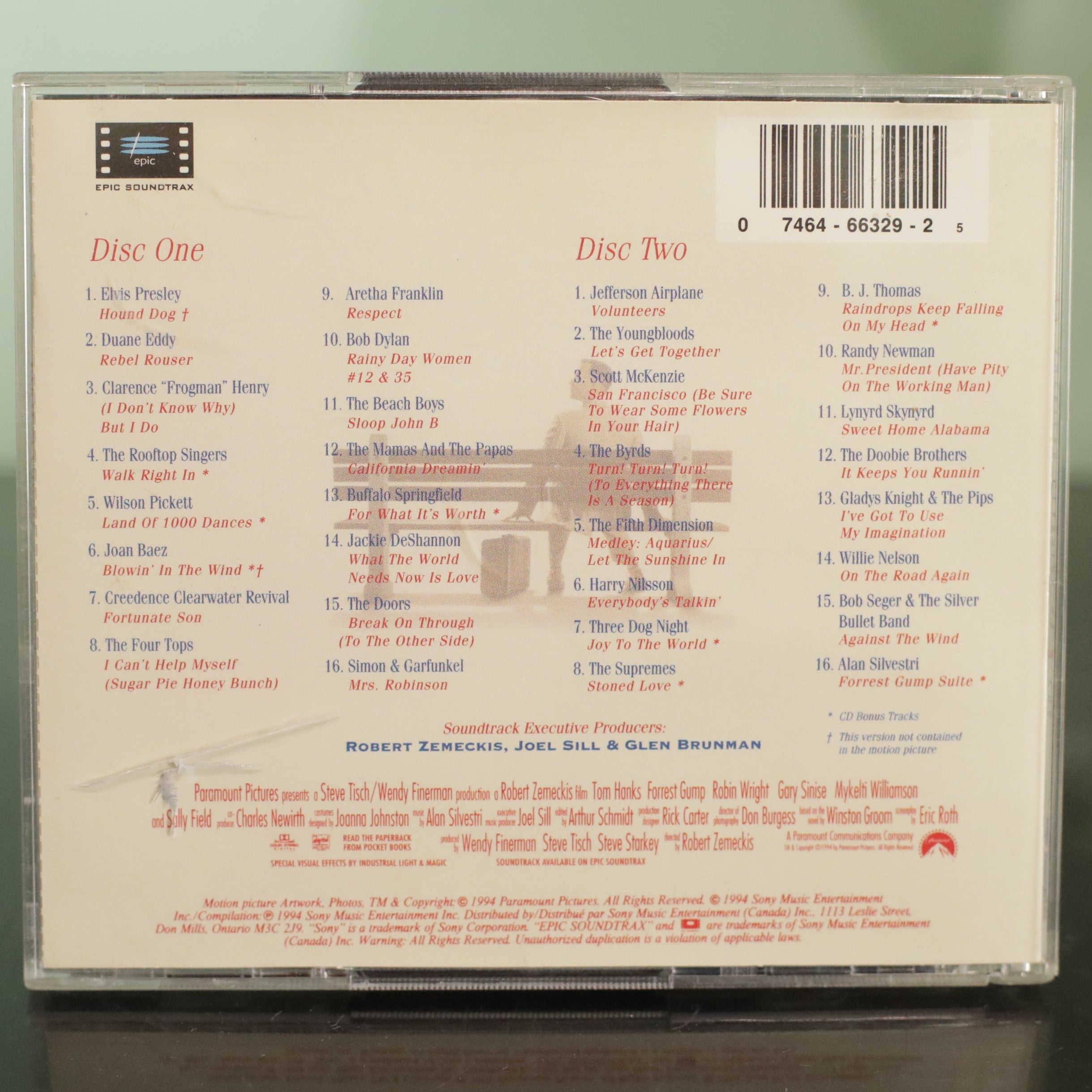 Forrest Gump - The Soundtrack (Double CD)