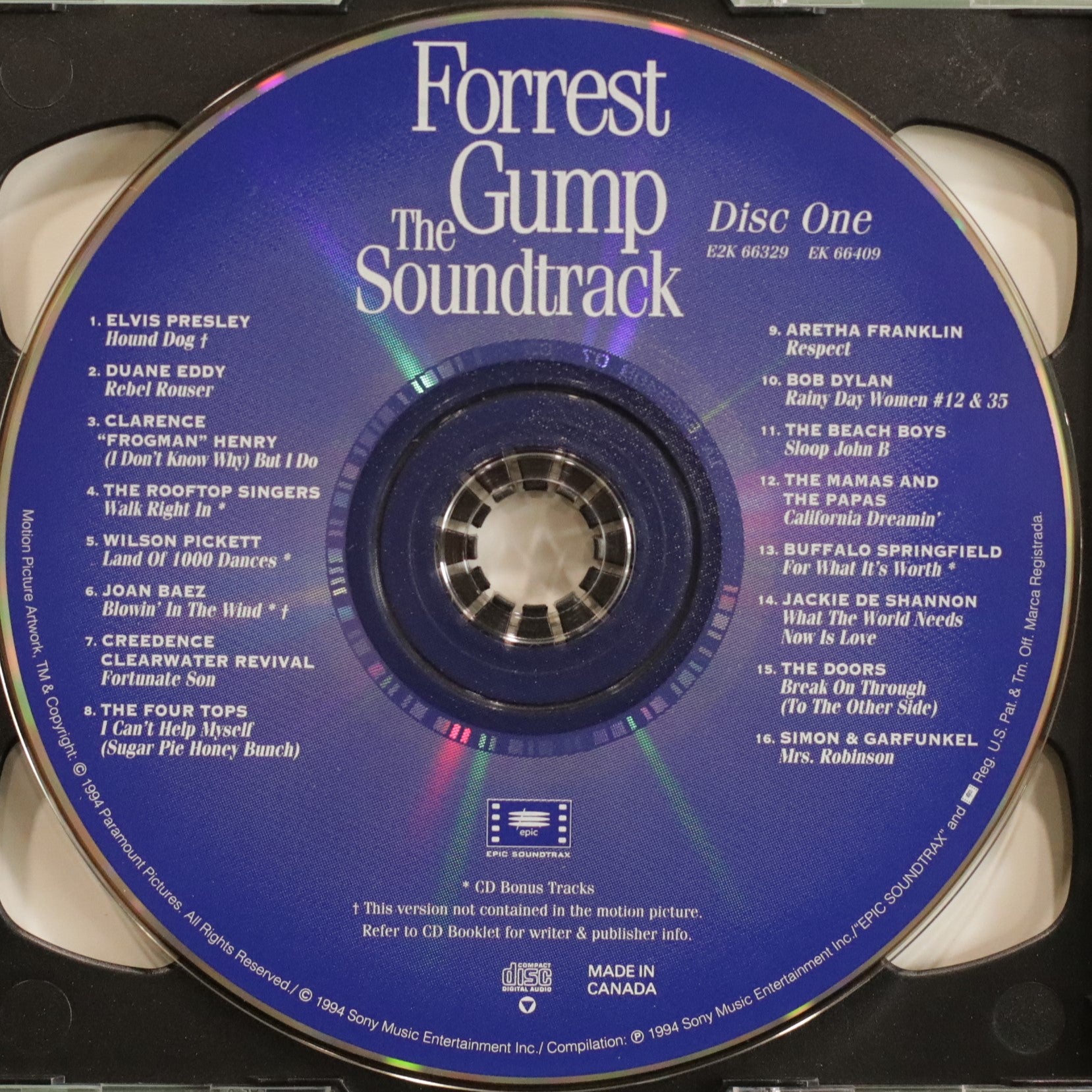 Forrest Gump - The Soundtrack (Double CD)