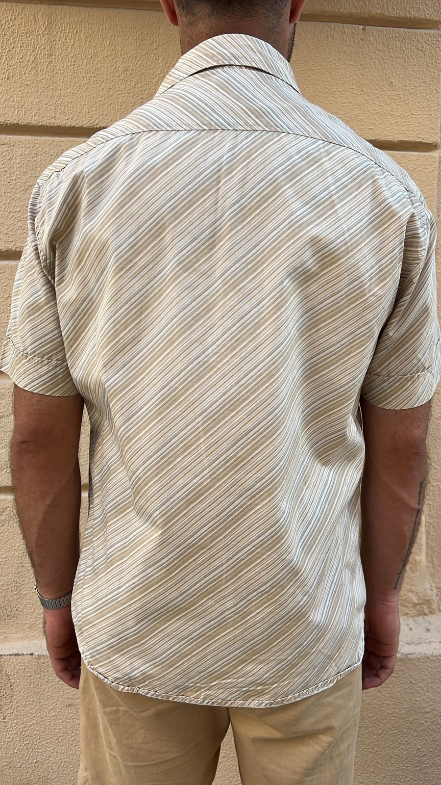 Vintage Diagonal Stripe Shirt