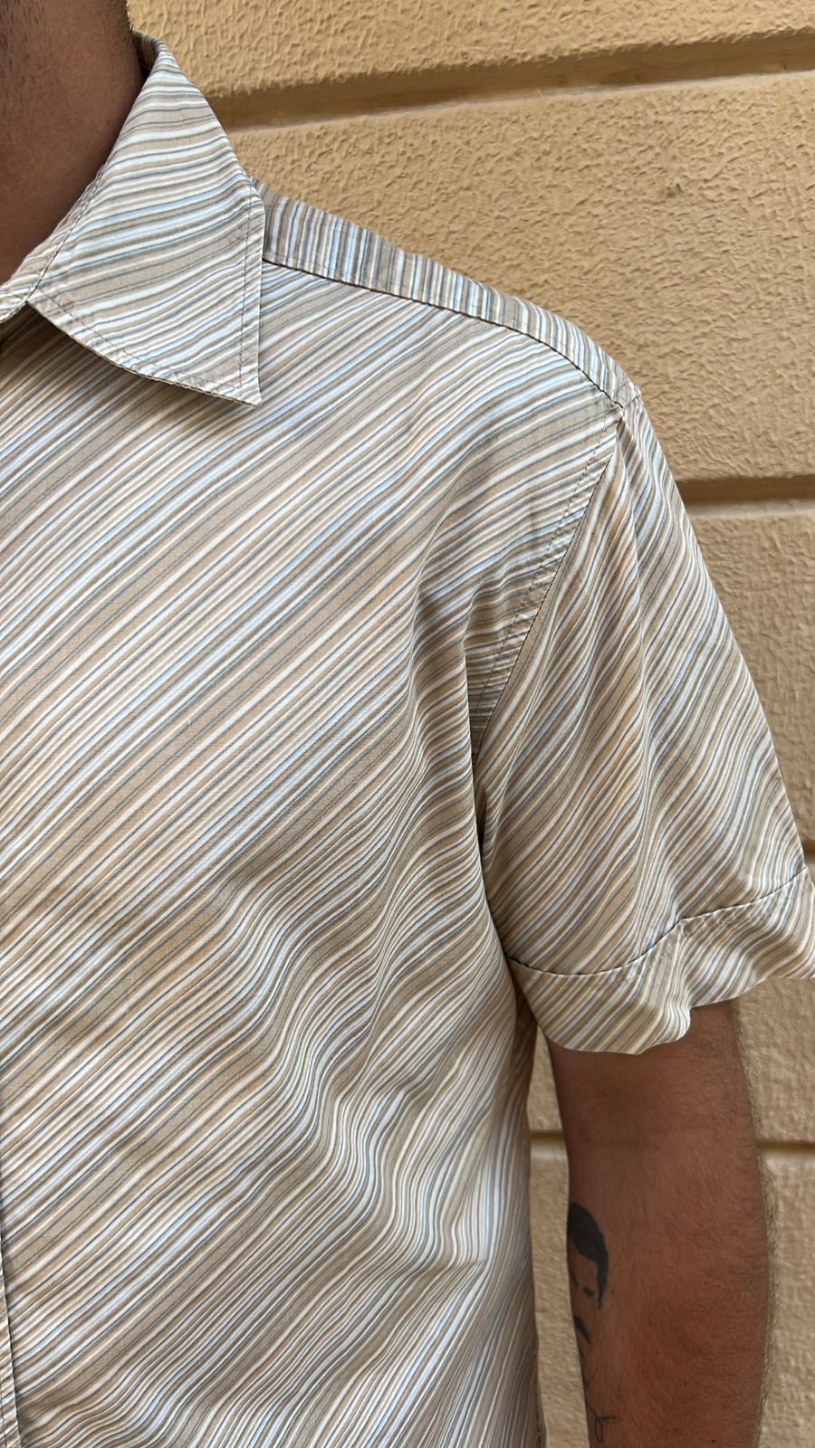 Vintage Diagonal Stripe Shirt