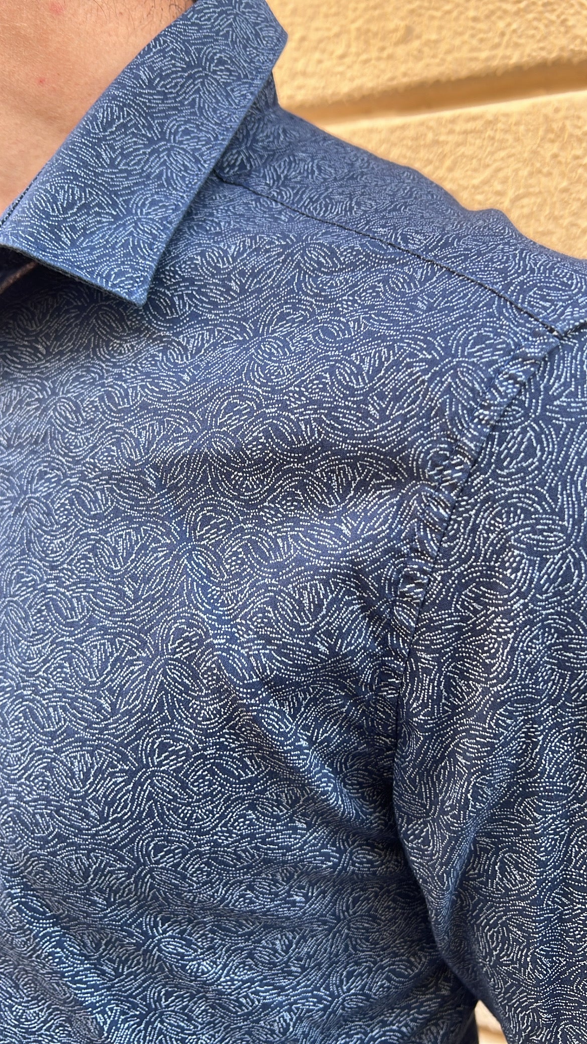 Abstract Swirl Print Shirt