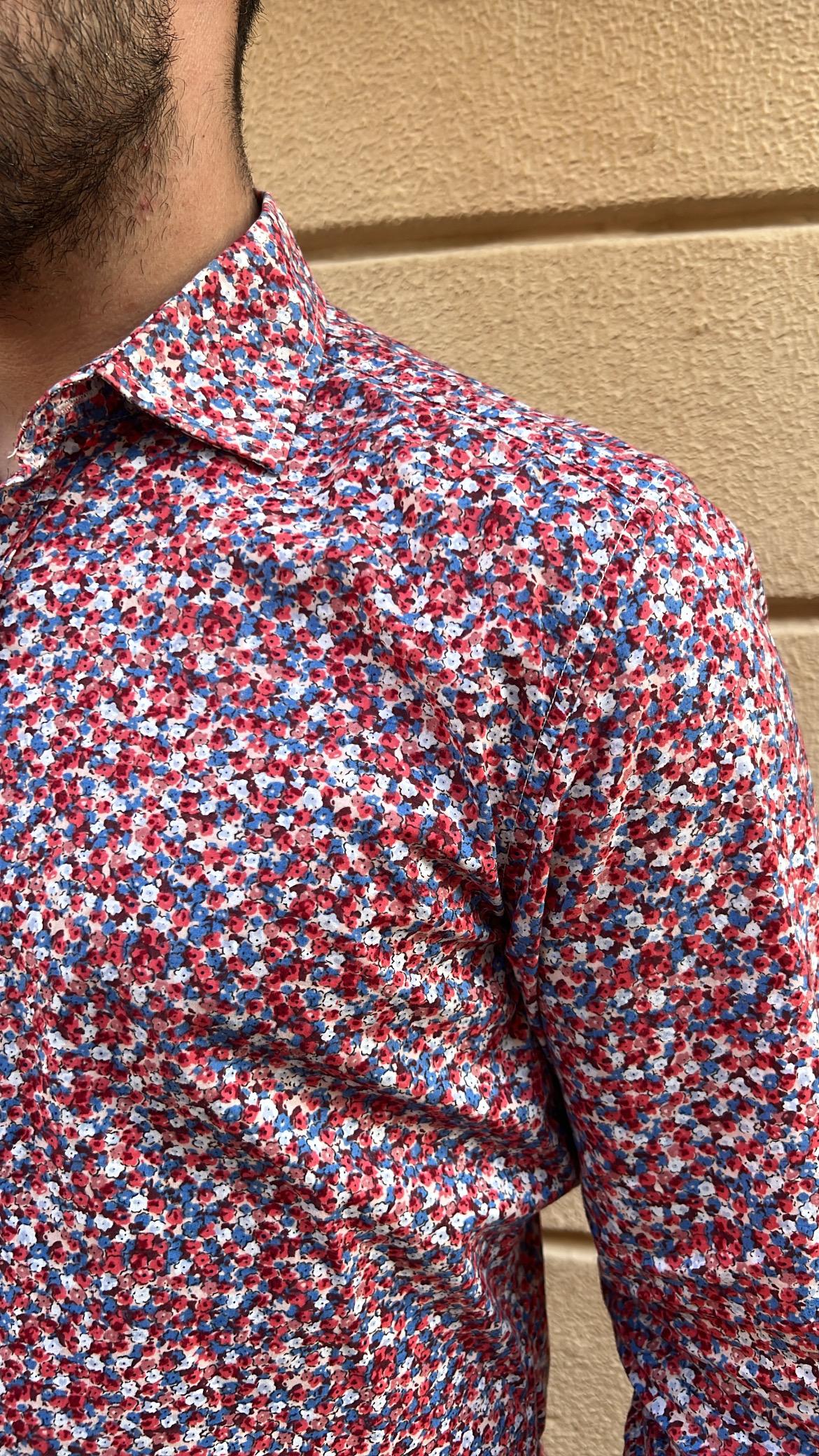 Micro Floral Print Shirt