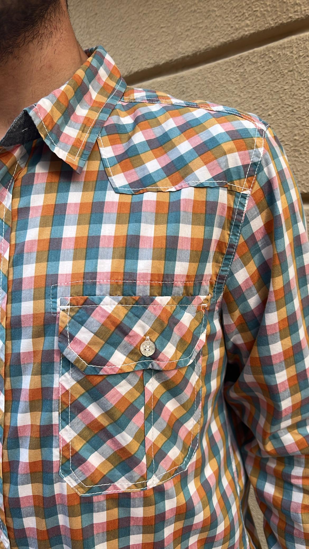 Multi-Color Plaid Western Shirt