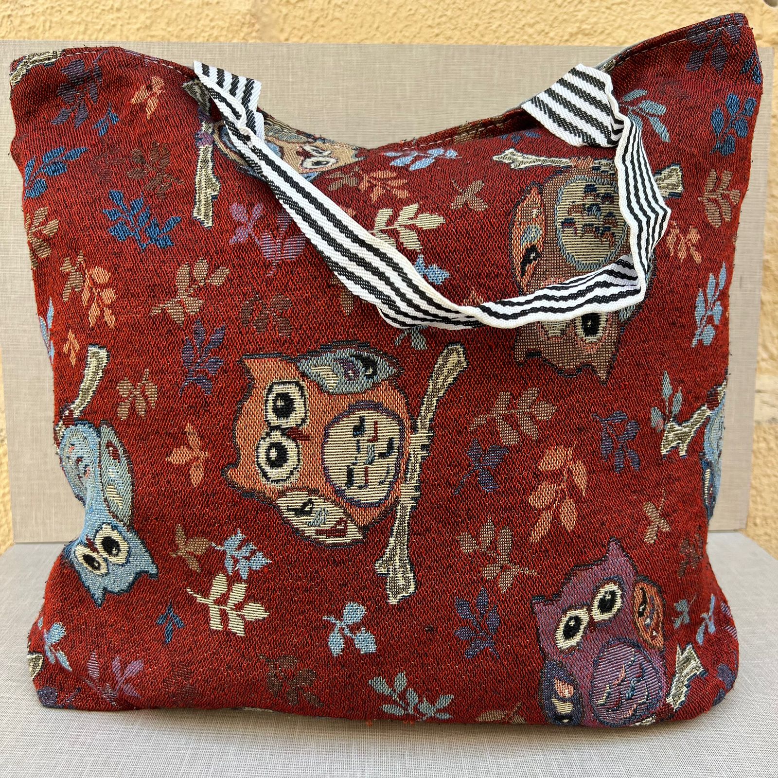 Owl Print Tote Bag