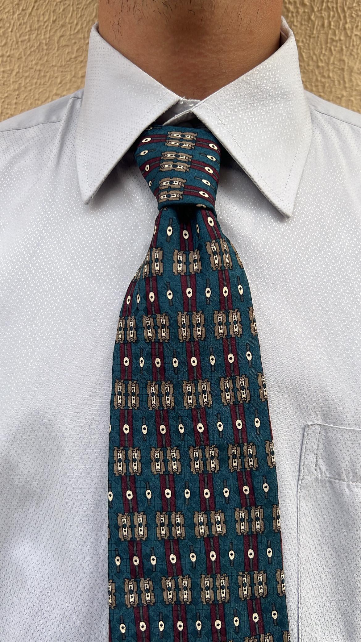 Blue-Green Vintage Tie