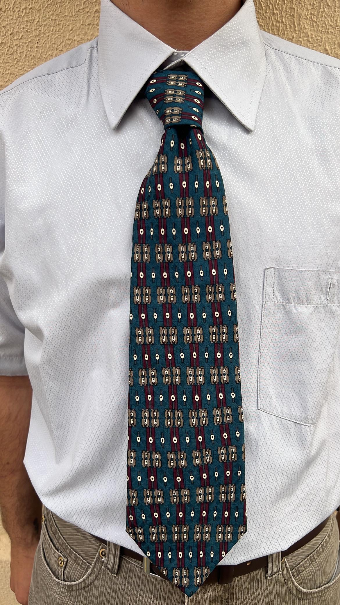Blue-Green Vintage Tie
