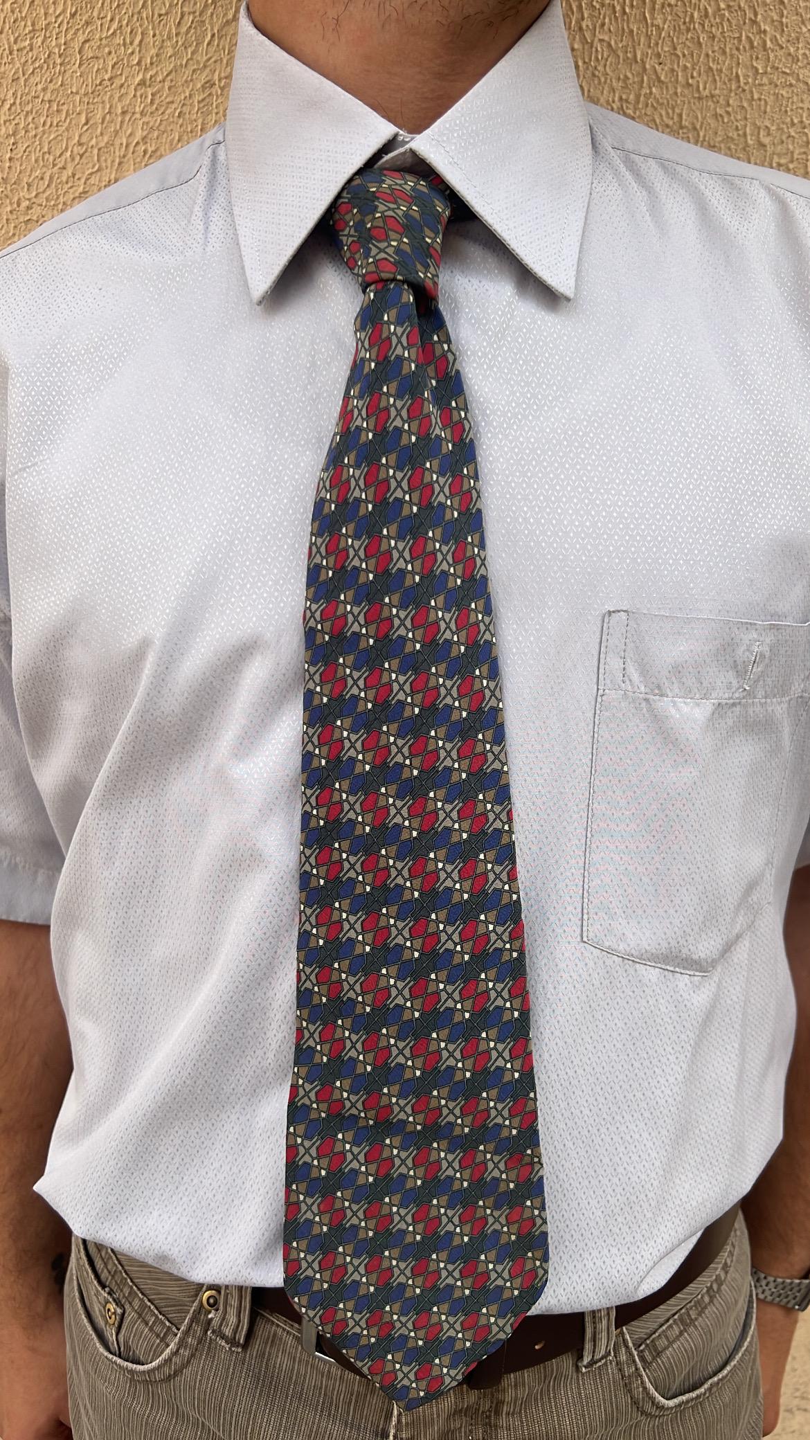 Vintage Geometric Tie
