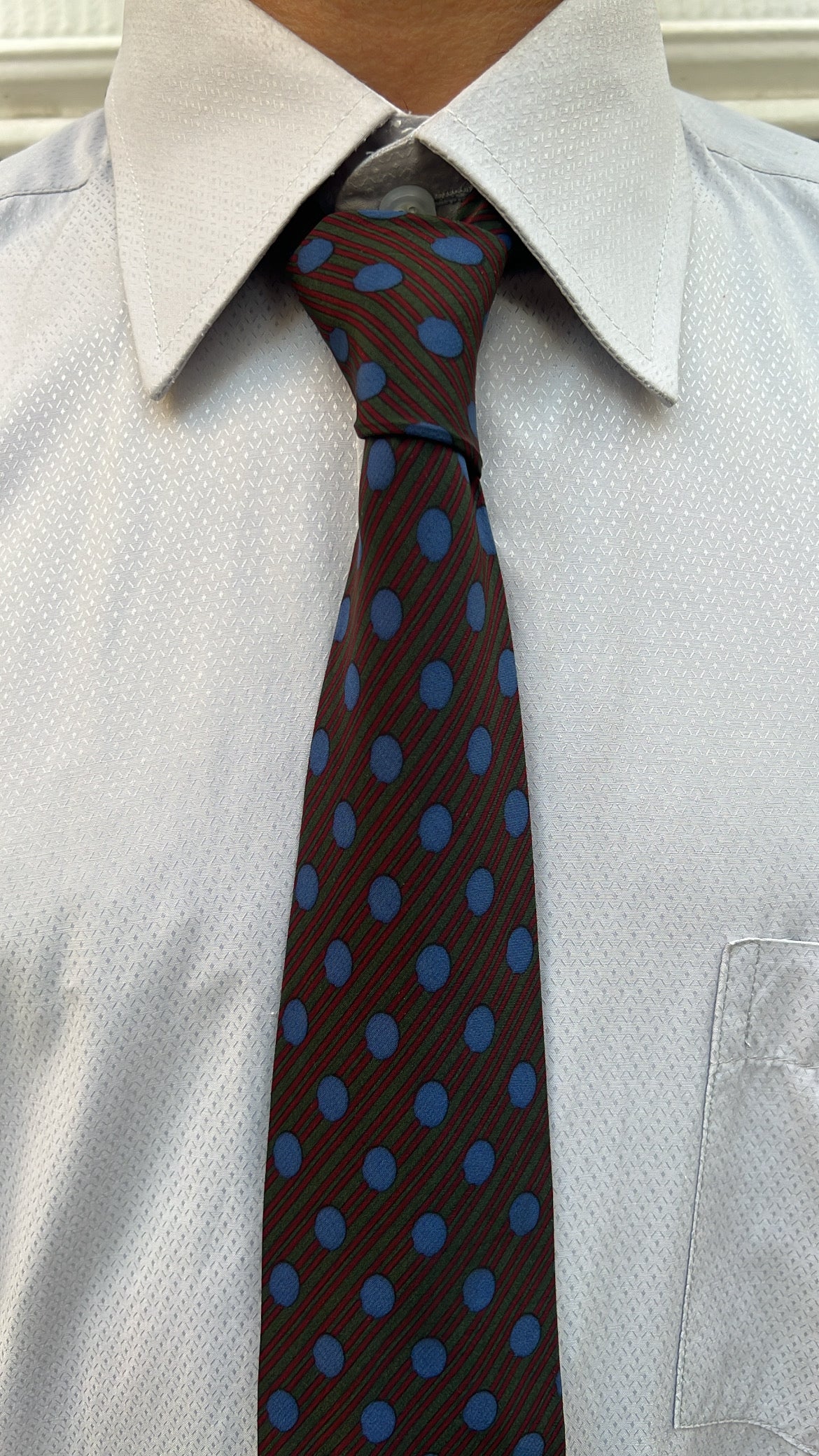 Striped Polka Dot Tie