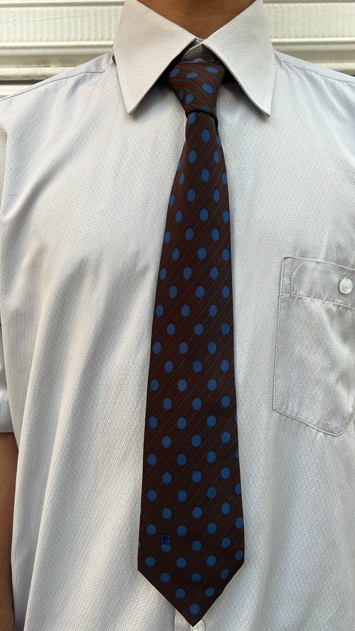 Striped Polka Dot Tie
