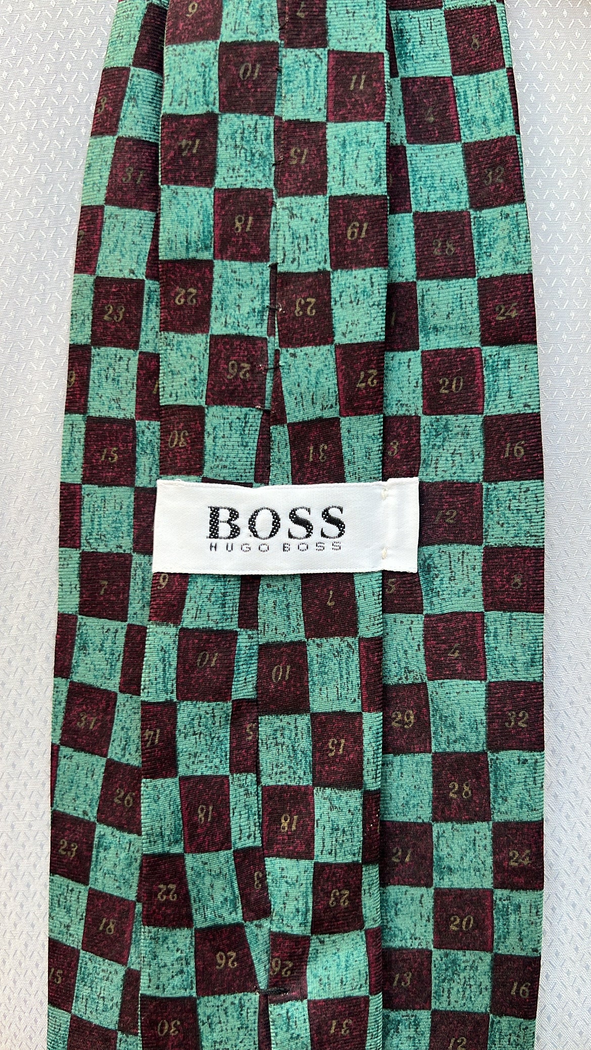 Green Checkered Tie