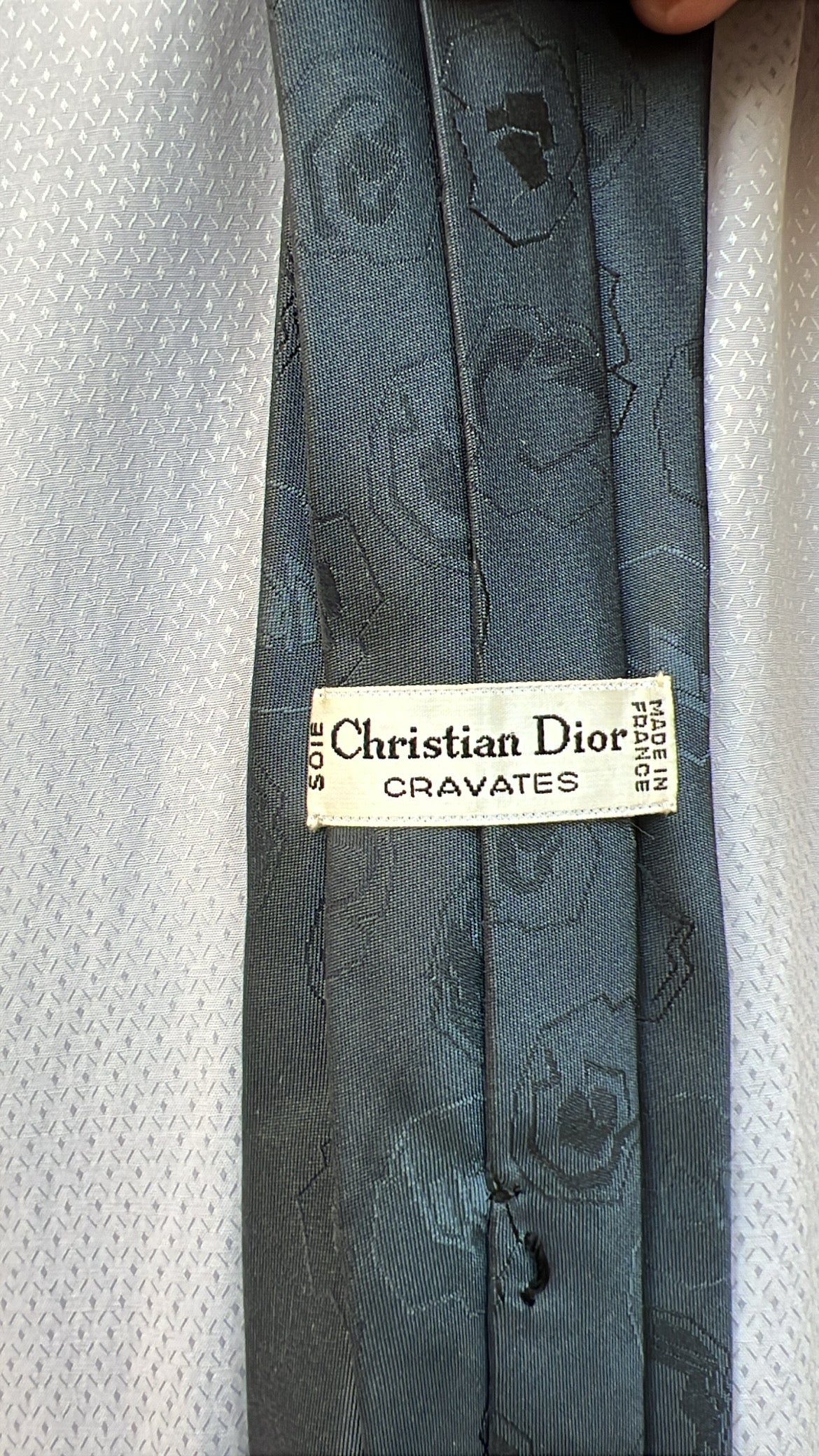 Charcoal Gray Floral Necktie