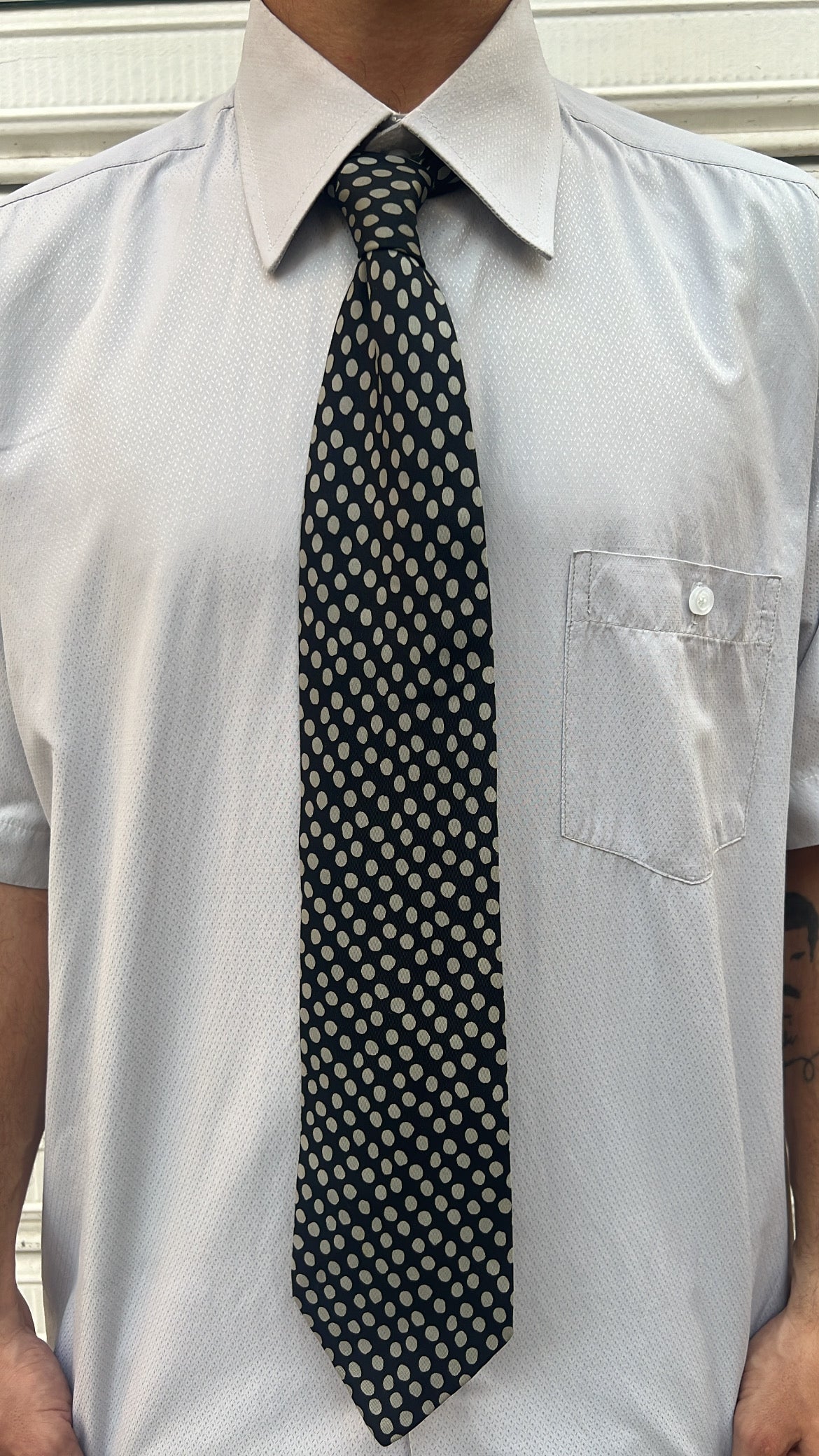 Black Polka Dot Tie
