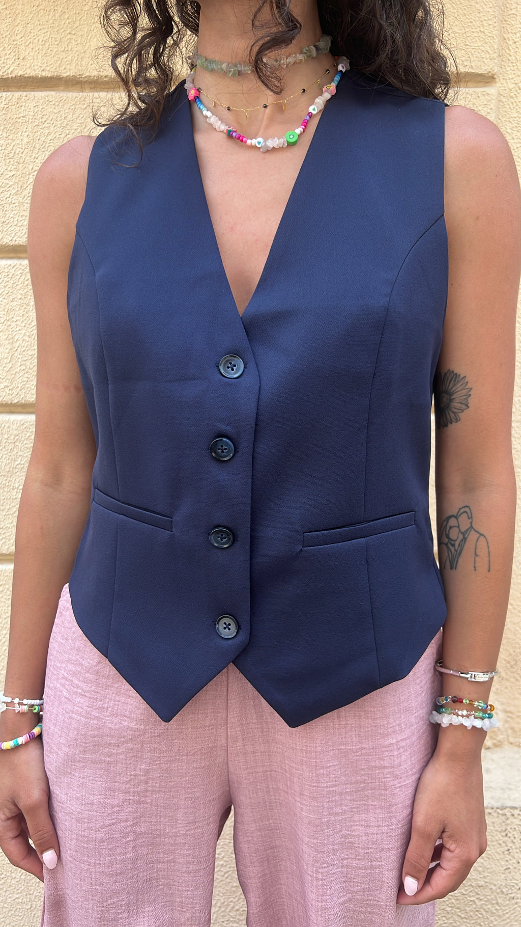 Navy Blue Classic Vest