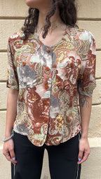 Vintage Art Nouveau Paisley Blouse