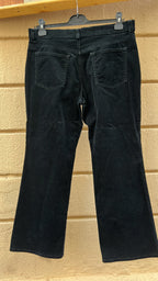 Black velvet pants