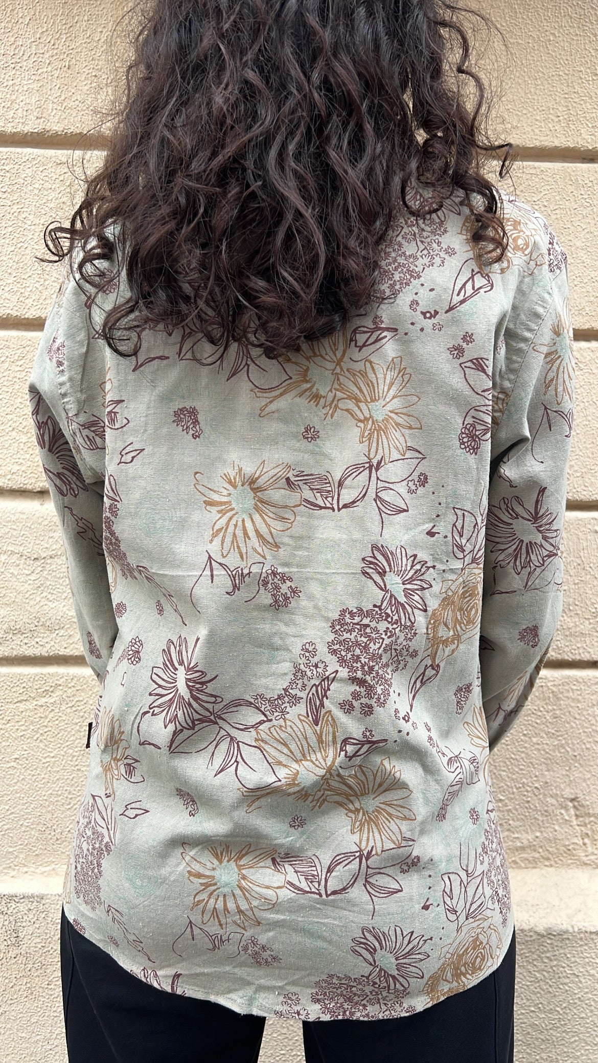 Floral Beige Shirt