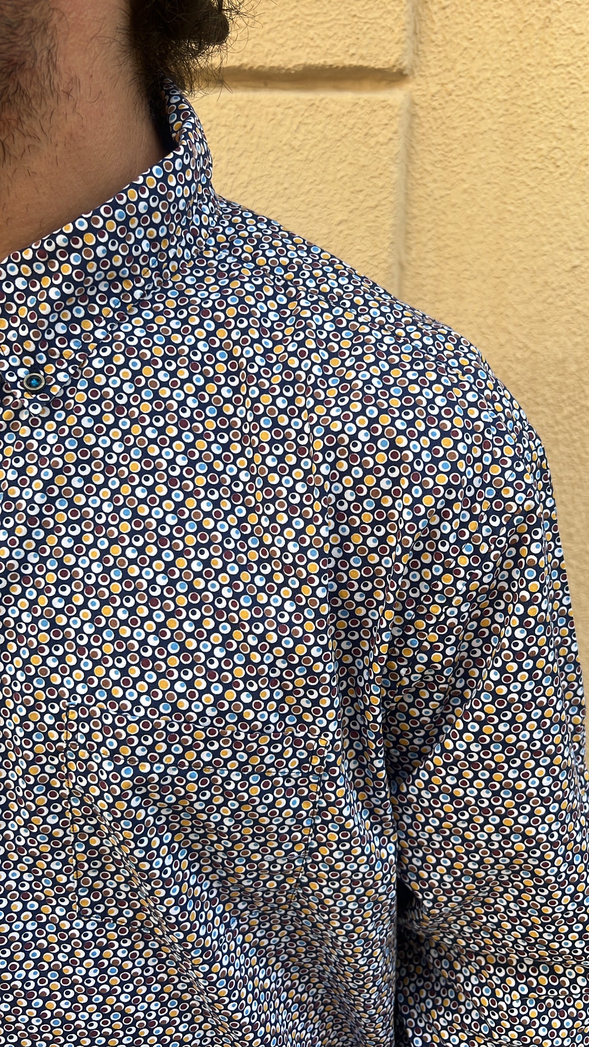 Micro Dot Long Sleeve Shirt