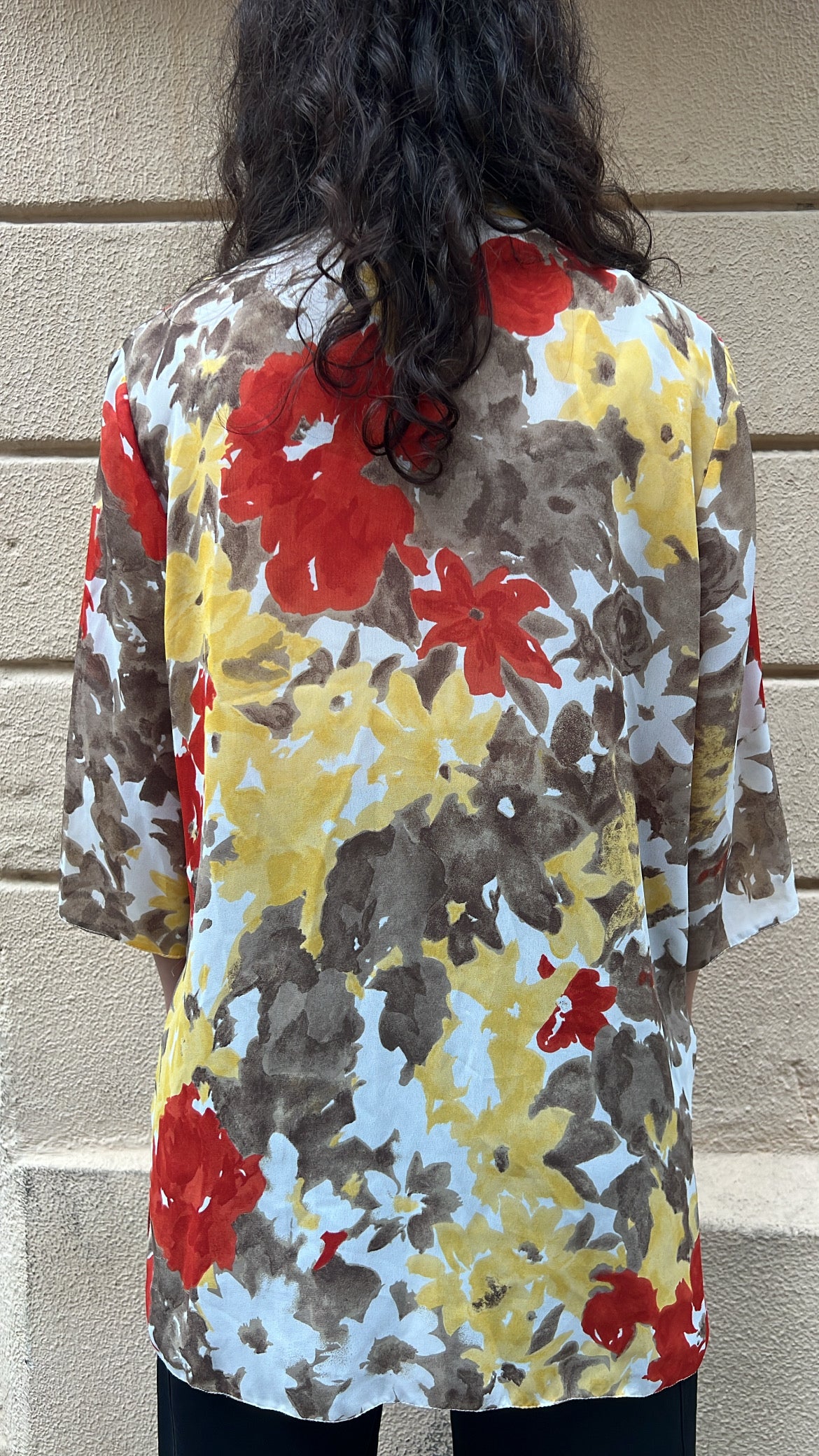 Floral Sheer Buttonless Shirt