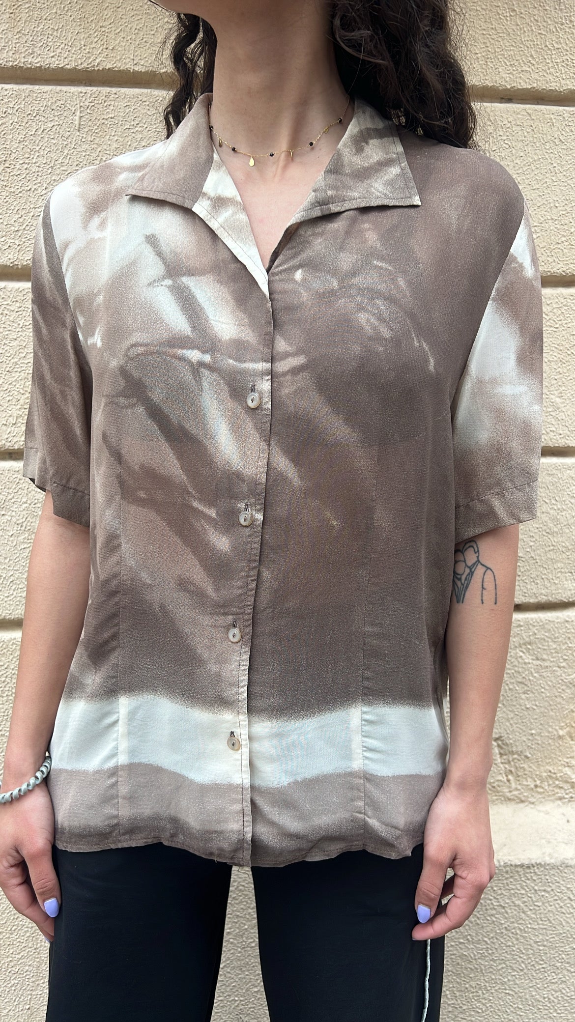Brown Sheer Shirt