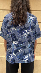 Blue Abstract Pattern Shirt
