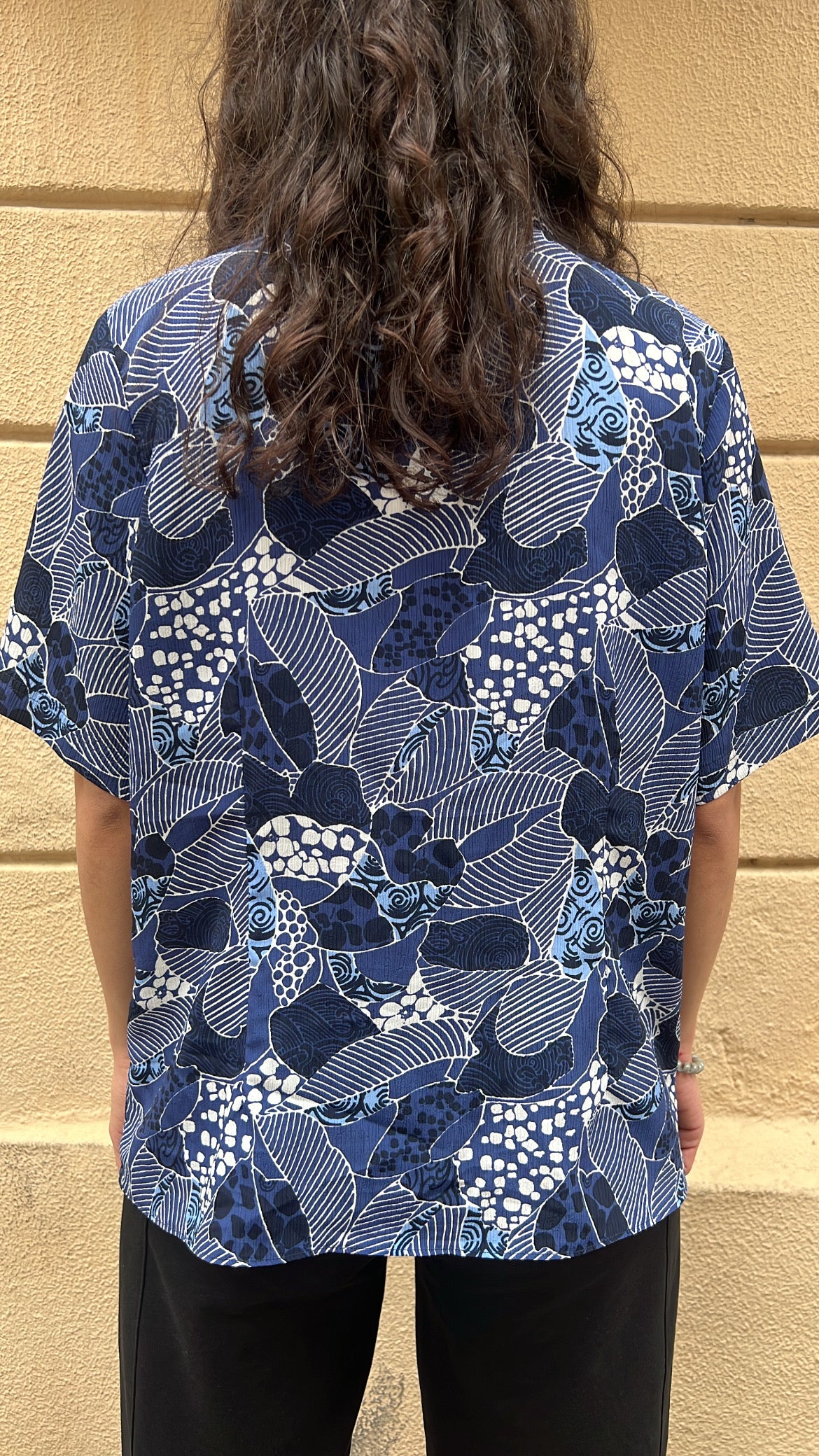 Blue Abstract Pattern Shirt