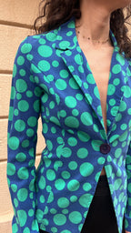 Dotted Blue Blazer