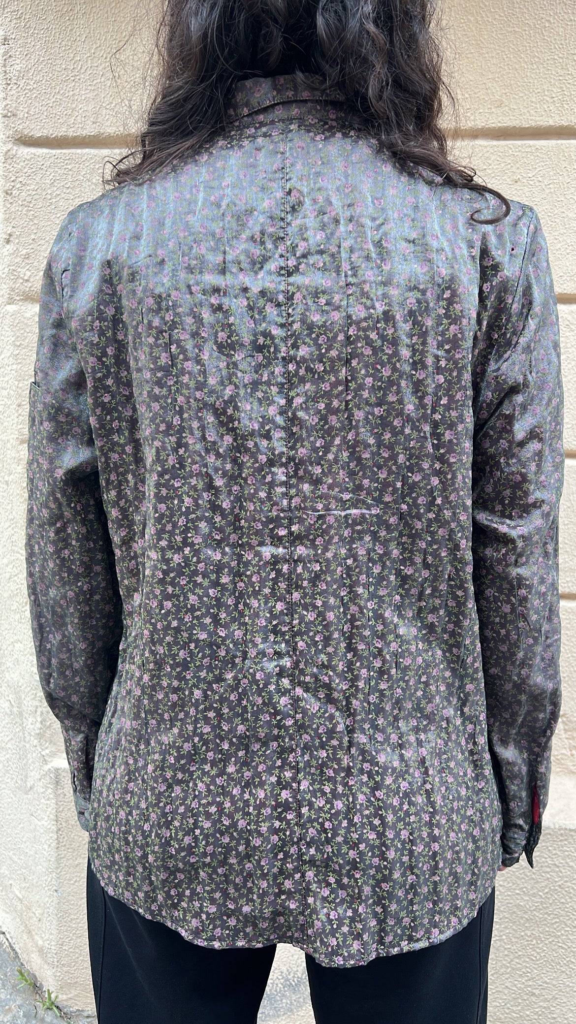 Micro Floral Long Sleeve Shirt