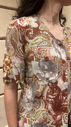 Vintage Art Nouveau Paisley Blouse