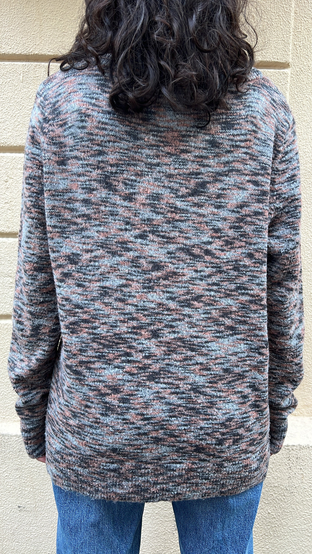 Marled Knit Crewneck Sweater