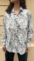 Black & White Paisley Shirt