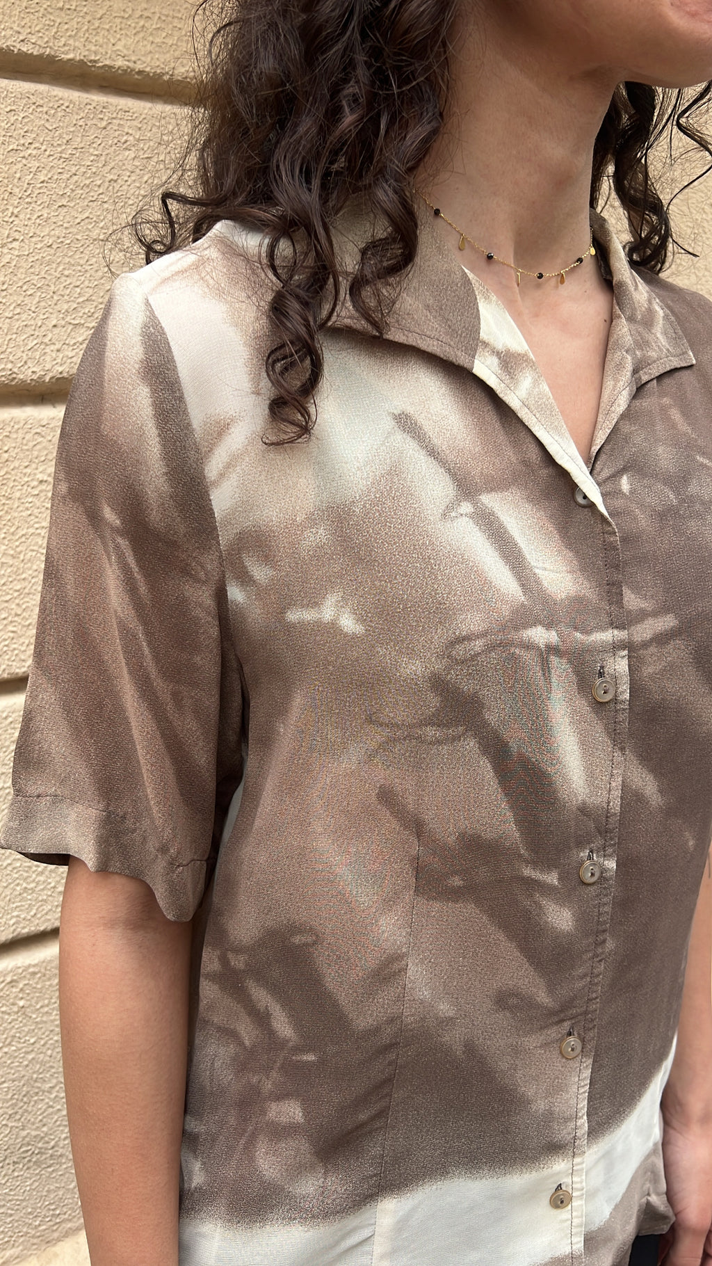 Brown Sheer Shirt