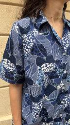 Blue Abstract Pattern Shirt