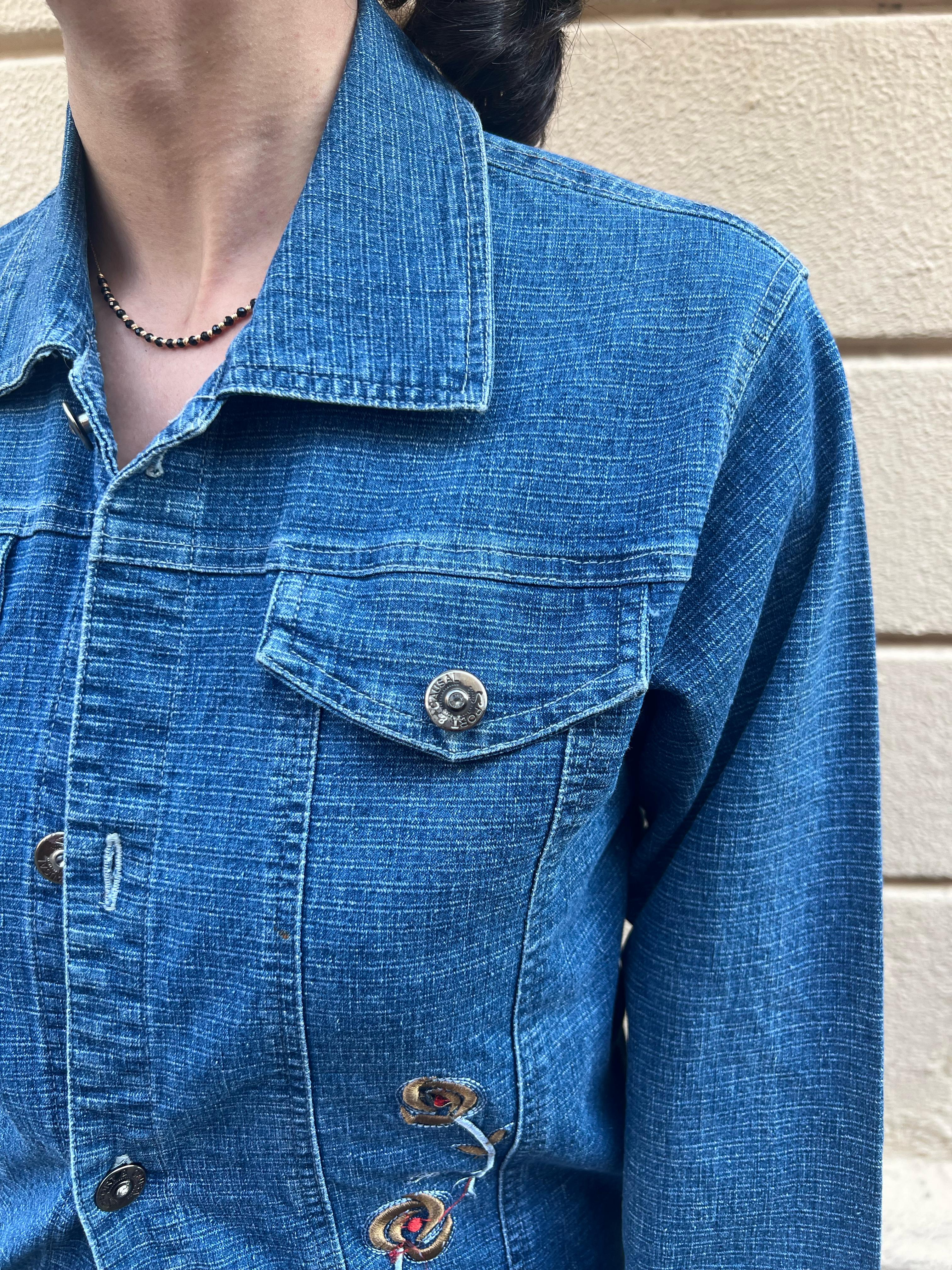 Embroidered Denim Jacket
