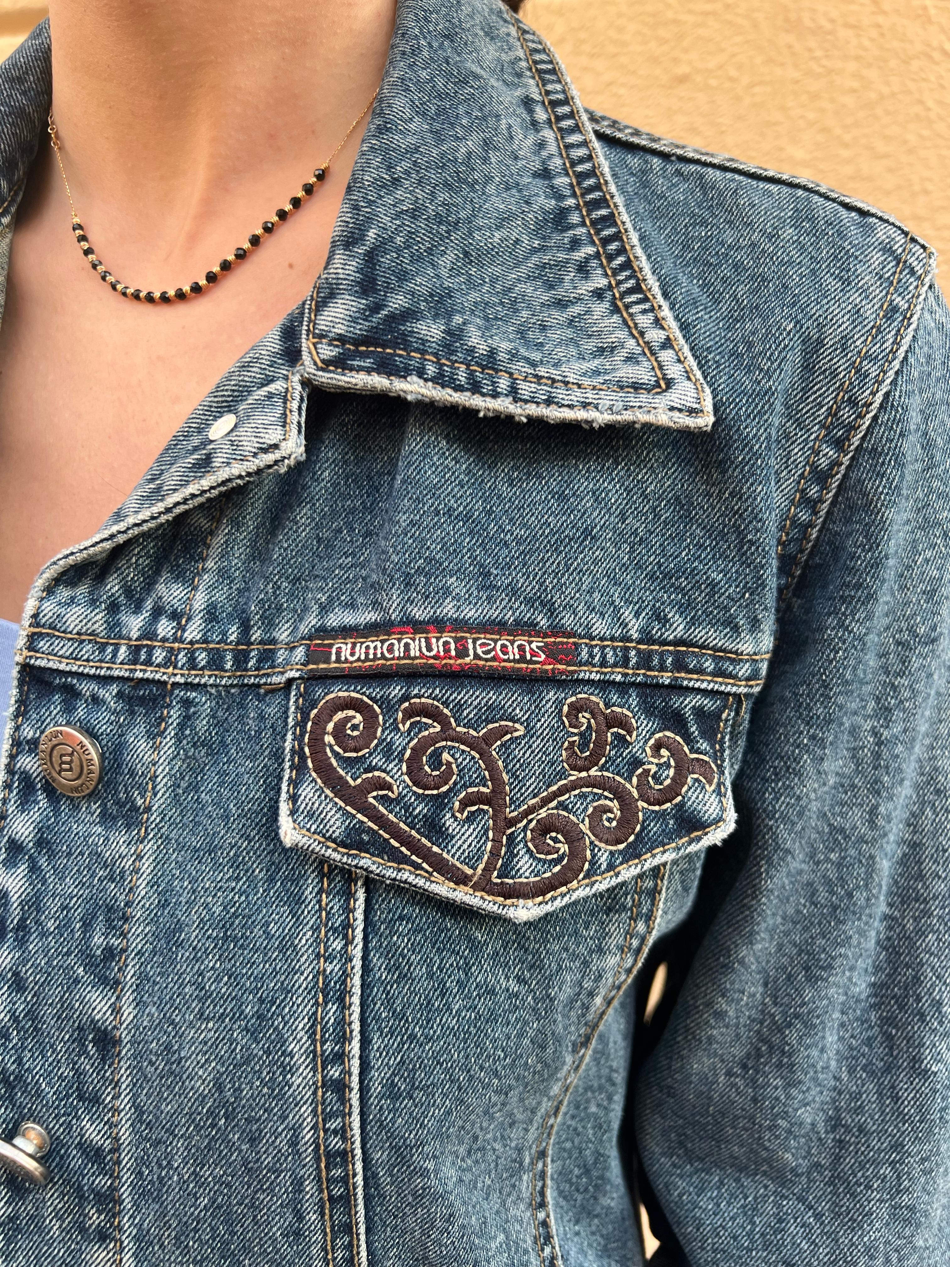 Vintage Embroidered Denim Jacket