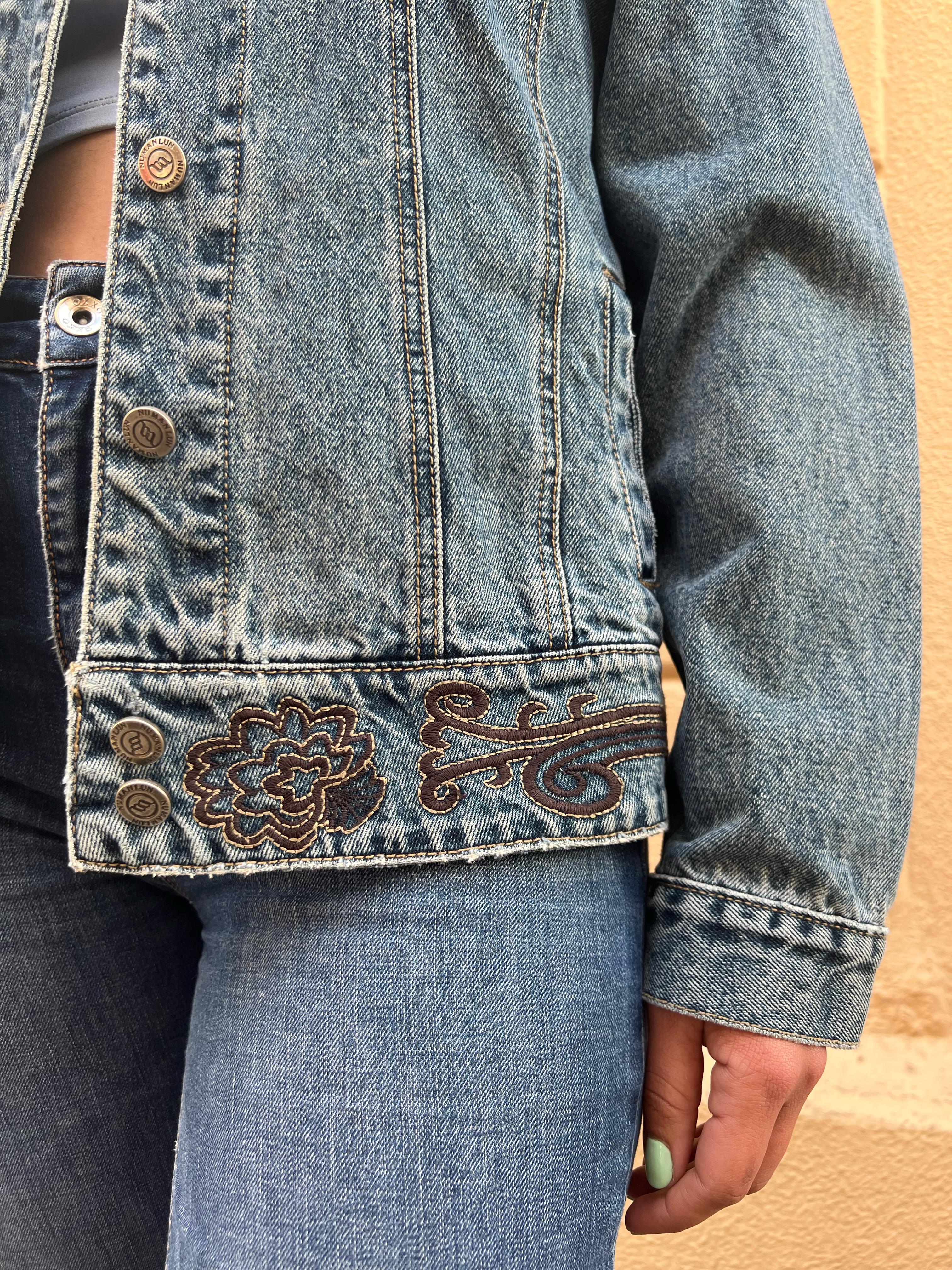 Vintage Embroidered Denim Jacket