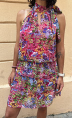 Floral Halter Dress