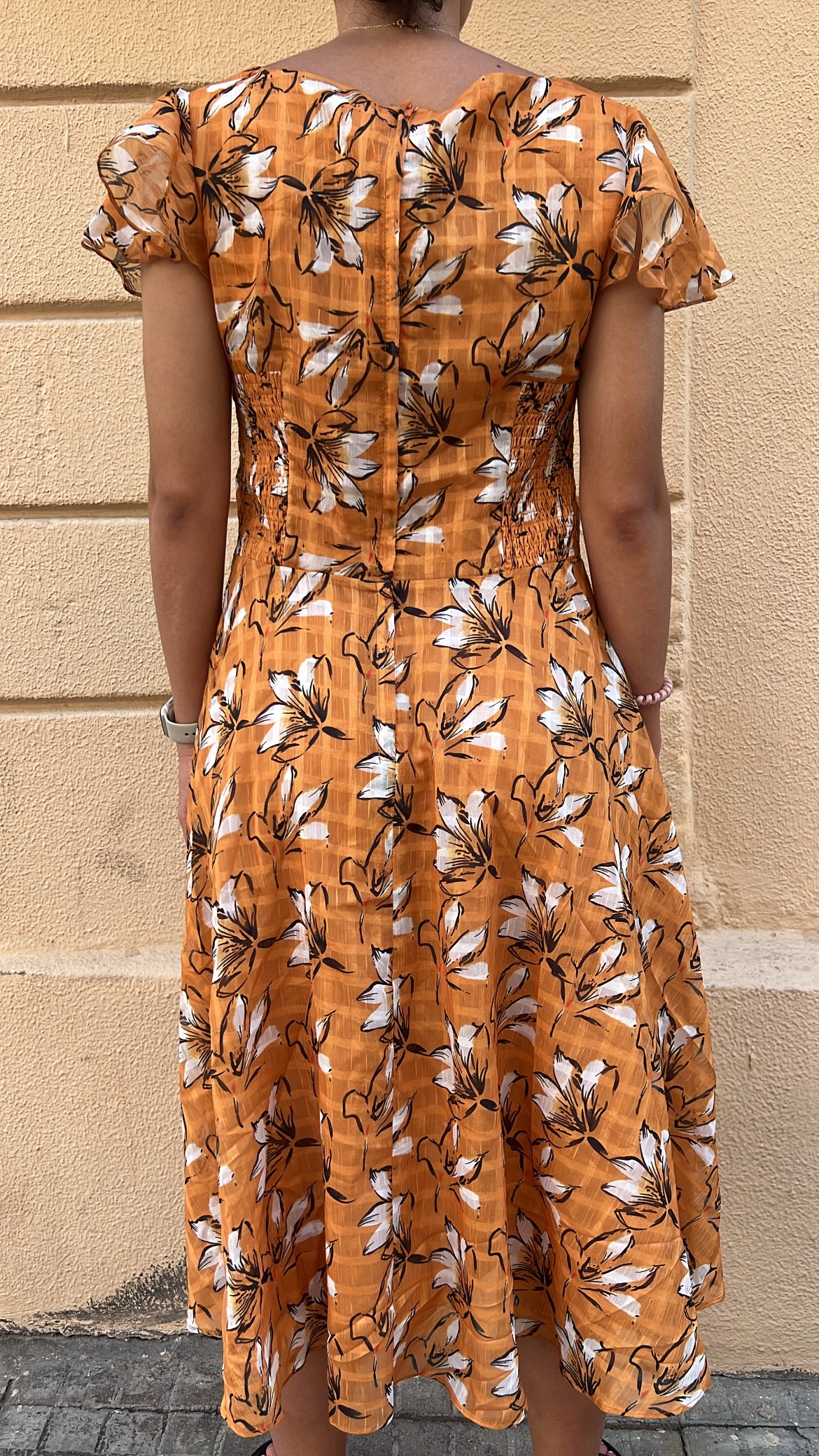 Boho Floral Midi Dress