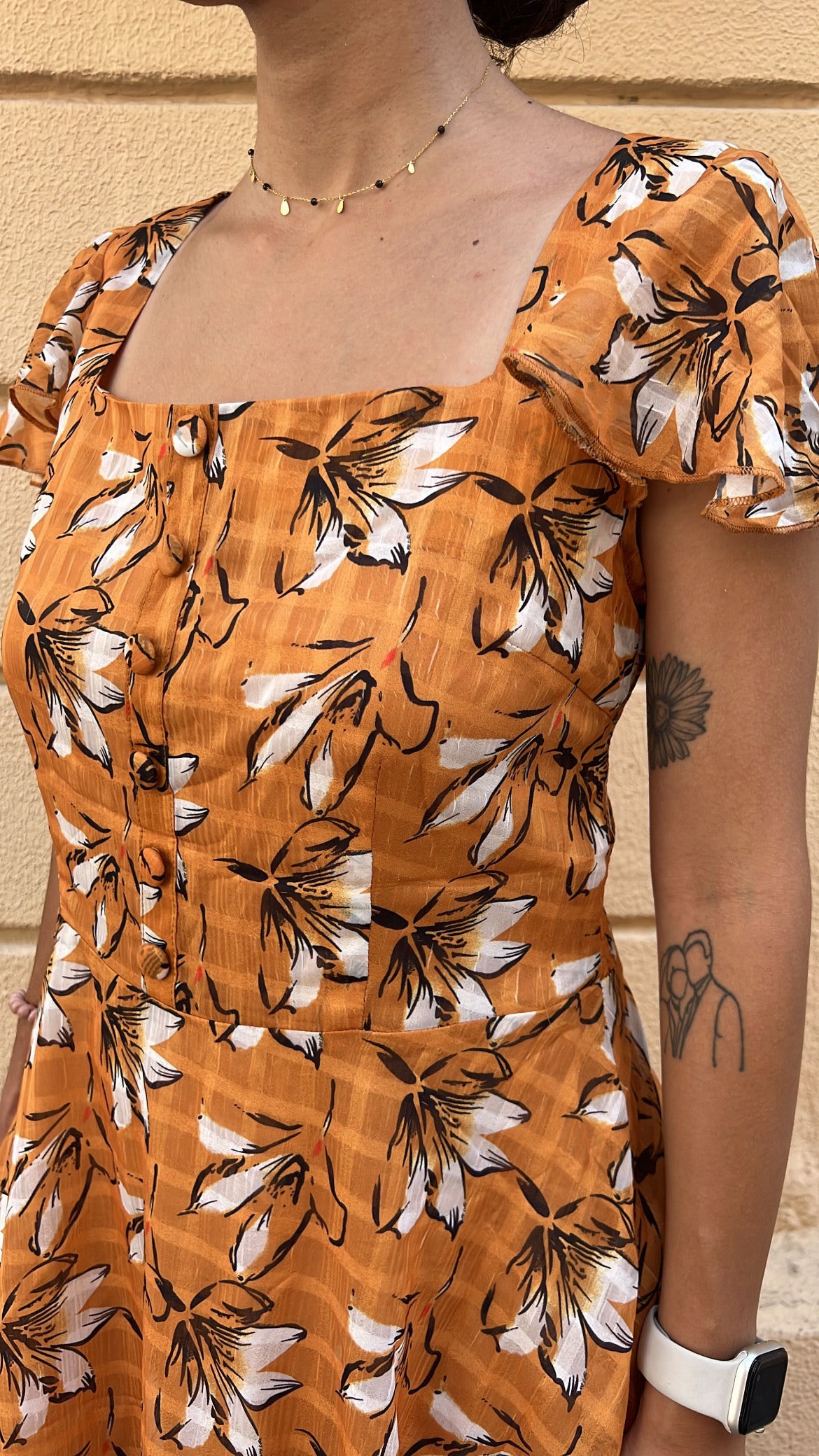 Boho Floral Midi Dress