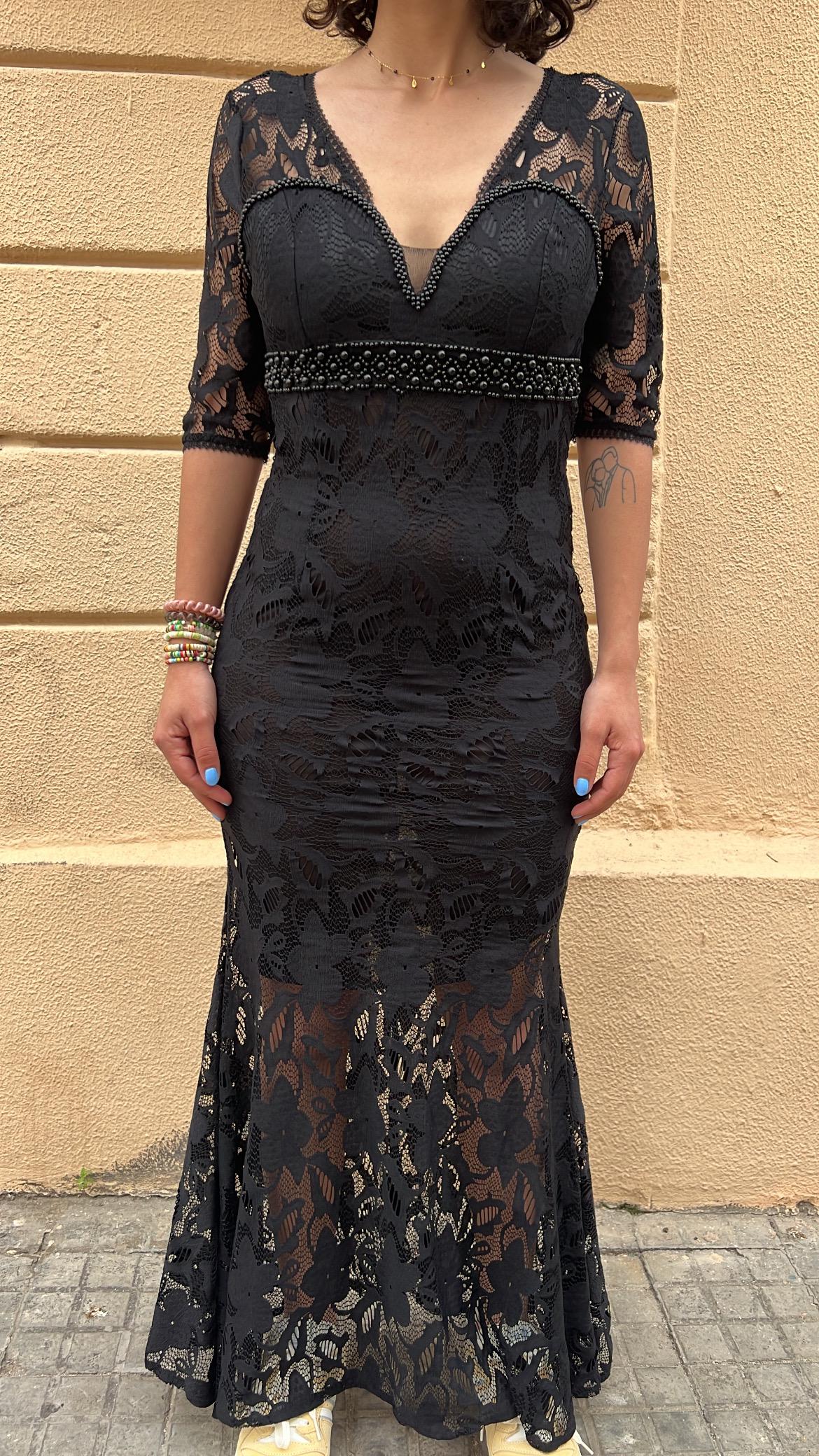 Black Lace Formal Dress