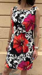 Square Neck Floral Dress