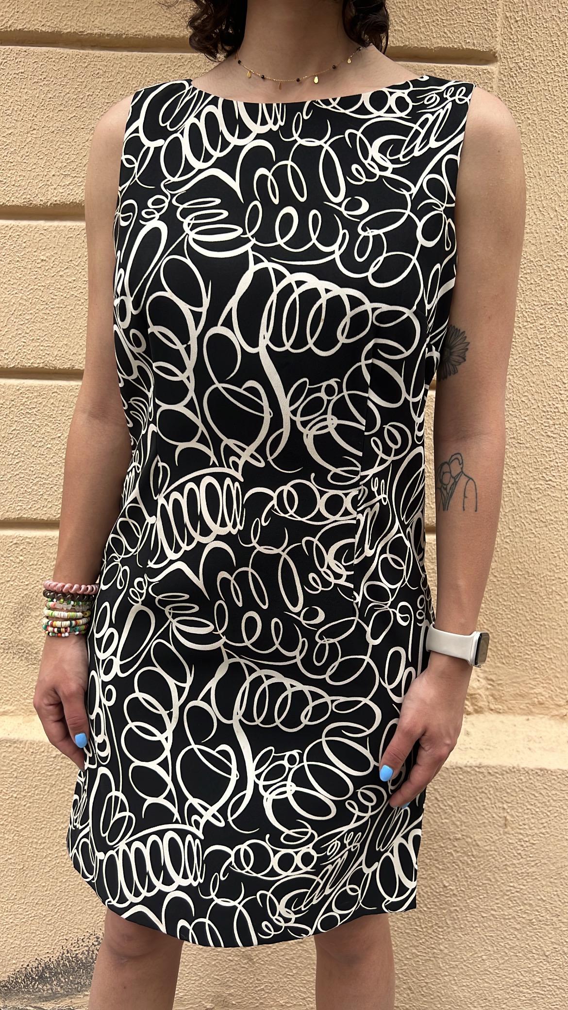 Scribble Print Dress